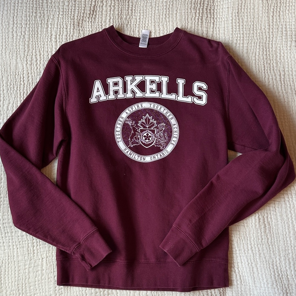 Arkells Maroon Crewneck Sweatshirt